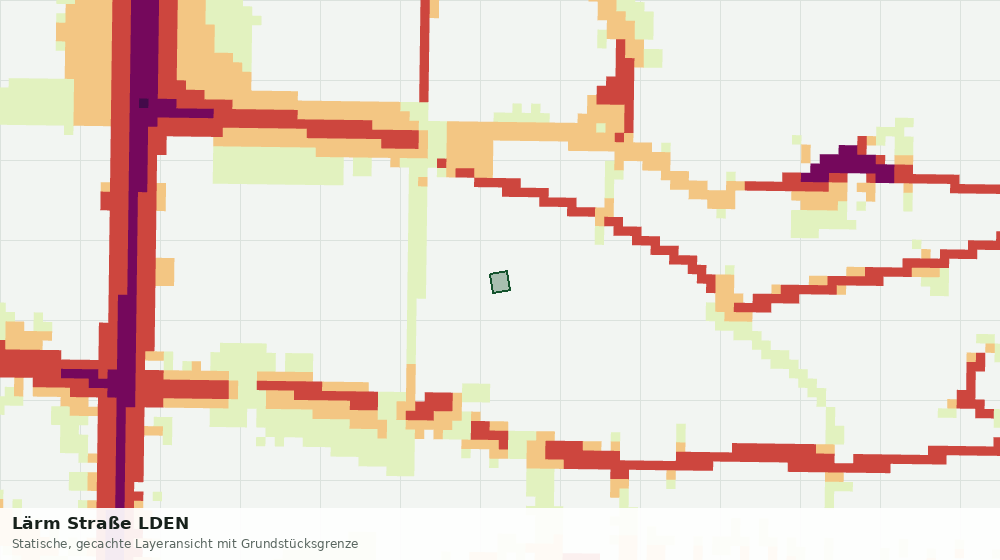 Statische Kartenansicht: Lärm Straße LDEN