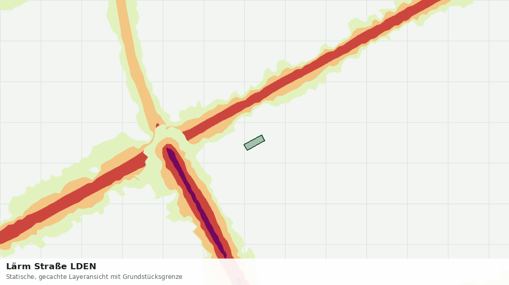 Statische Kartenansicht: Lärm Straße LDEN