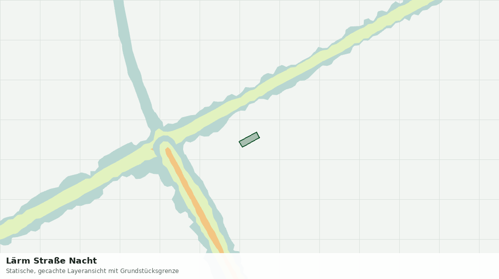 Statische Kartenansicht: Lärm Straße Nacht