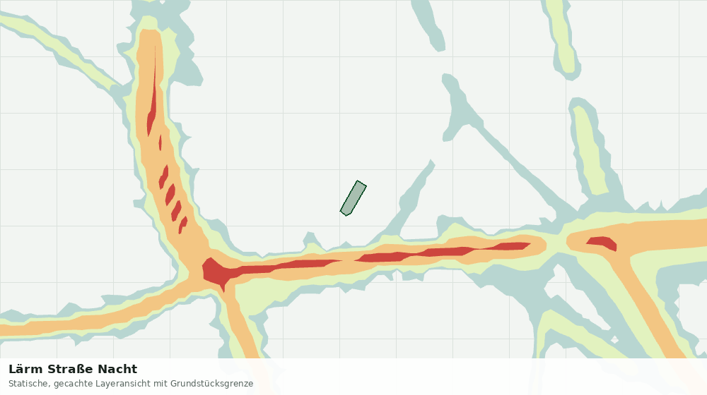 Statische Kartenansicht: Lärm Straße Nacht