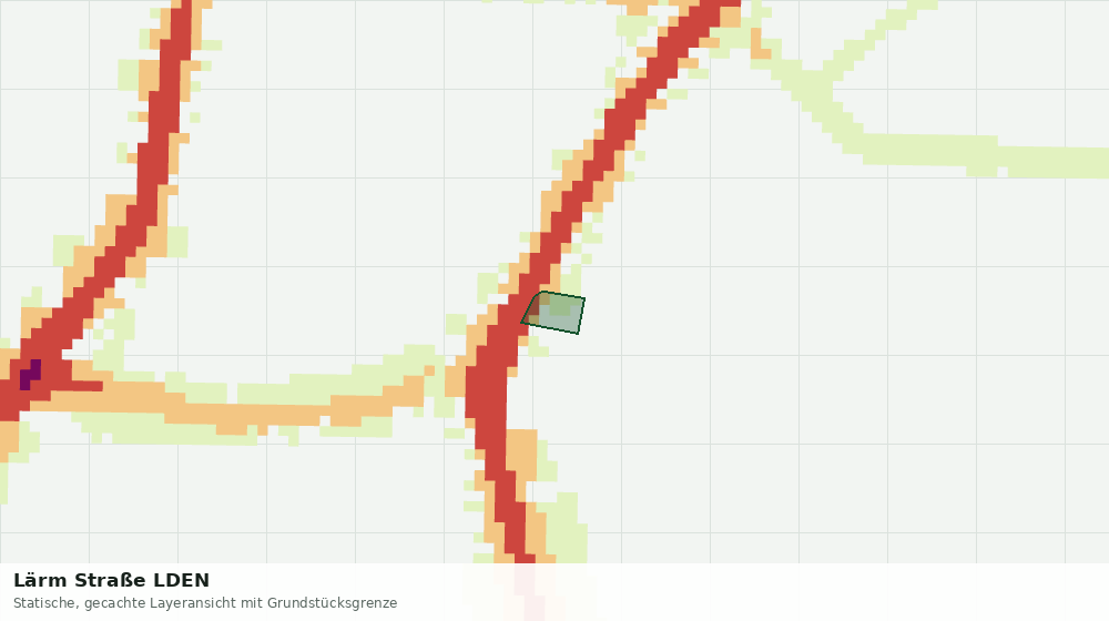 Statische Kartenansicht: Lärm Straße LDEN