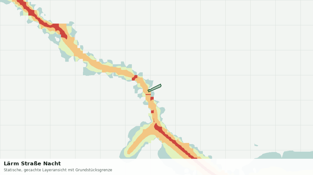 Statische Kartenansicht: Lärm Straße Nacht