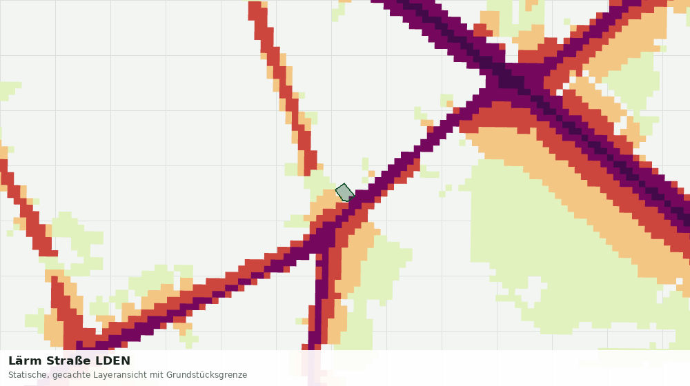 Statische Kartenansicht: Lärm Straße LDEN
