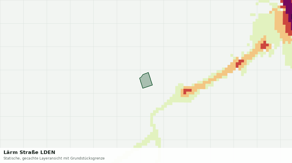 Statische Kartenansicht: Lärm Straße LDEN