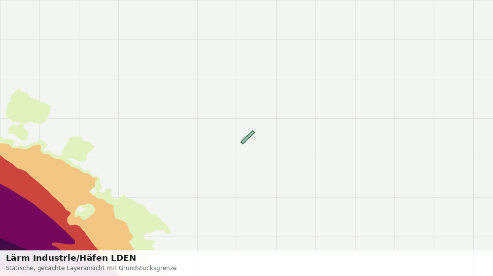 Statische Kartenansicht: Lärm Industrie/Häfen LDEN