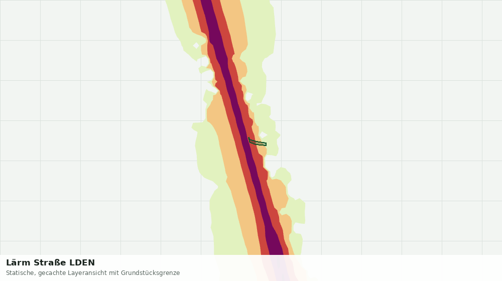 Statische Kartenansicht: Lärm Straße LDEN