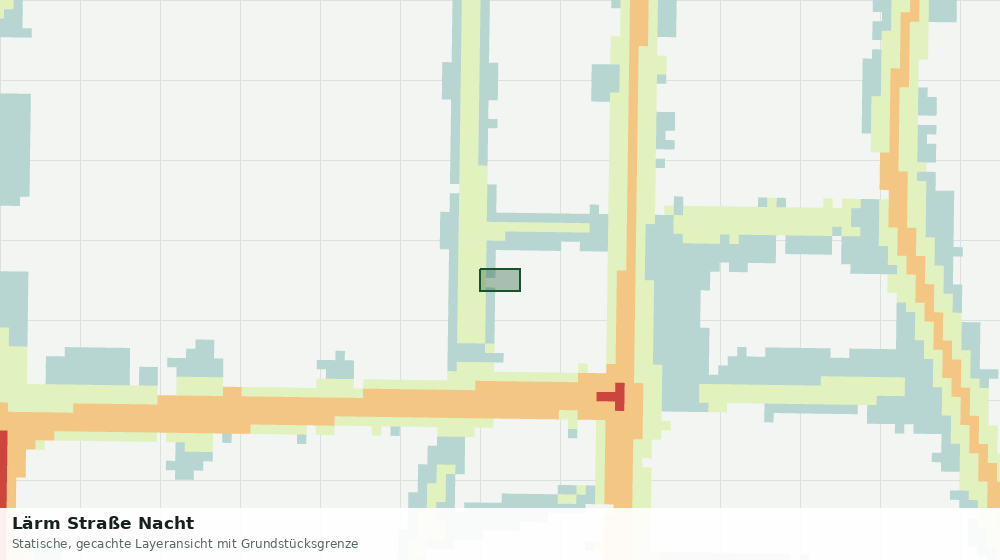 Statische Kartenansicht: Lärm Straße Nacht