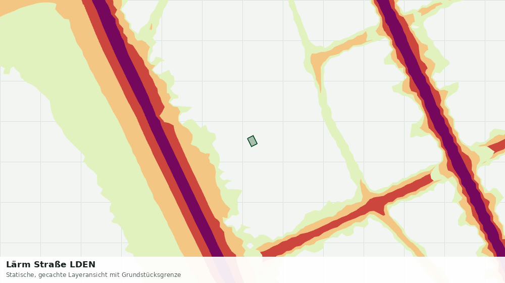 Statische Kartenansicht: Lärm Straße LDEN