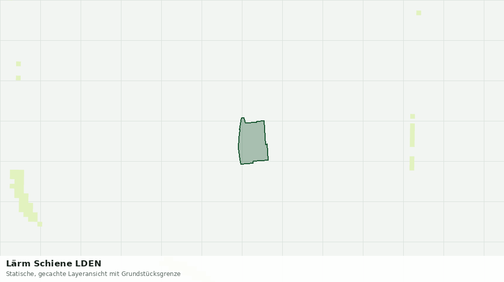Statische Kartenansicht: Lärm Schiene LDEN