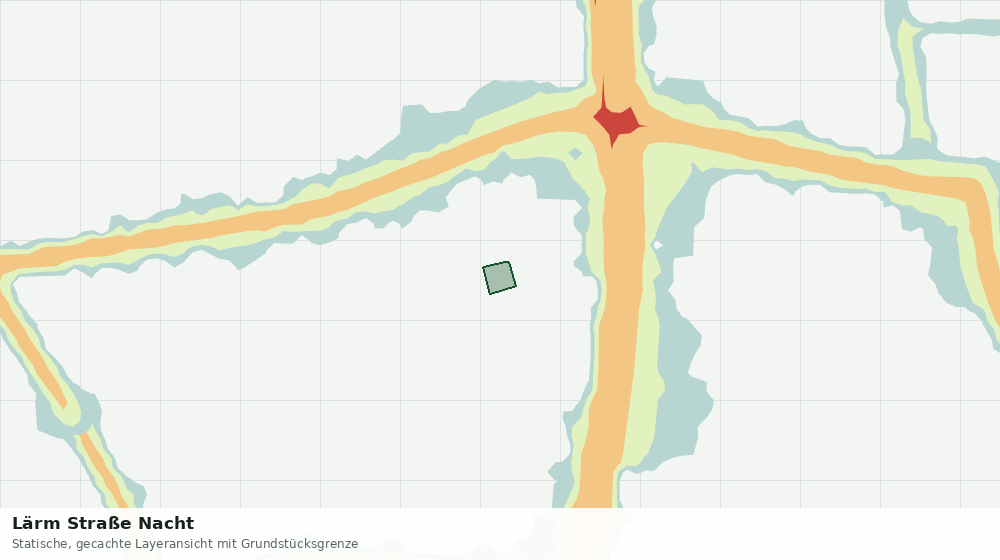 Statische Kartenansicht: Lärm Straße Nacht
