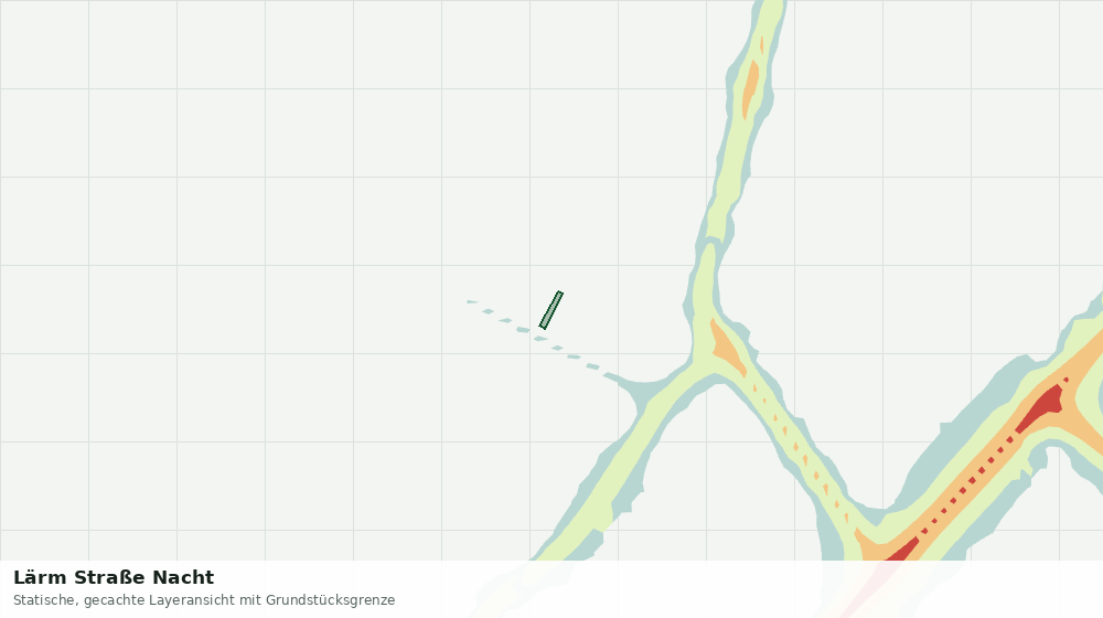 Statische Kartenansicht: Lärm Straße Nacht