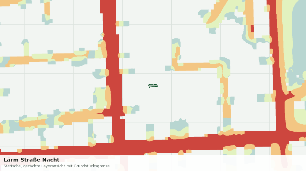 Statische Kartenansicht: Lärm Straße Nacht
