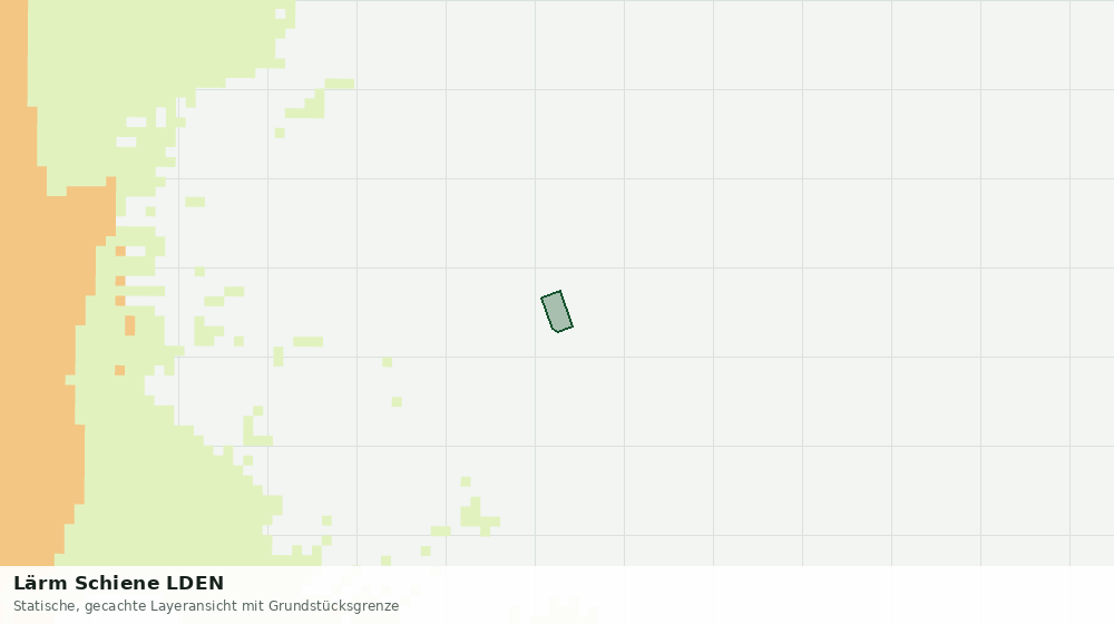Statische Kartenansicht: Lärm Schiene LDEN