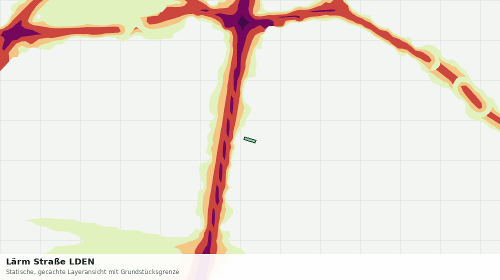 Statische Kartenansicht: Lärm Straße LDEN