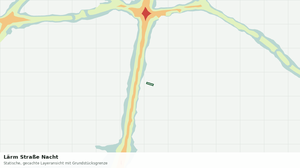 Statische Kartenansicht: Lärm Straße Nacht