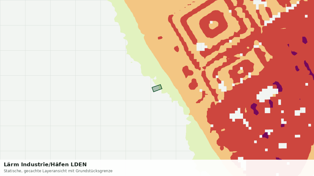 Statische Kartenansicht: Lärm Industrie/Häfen LDEN