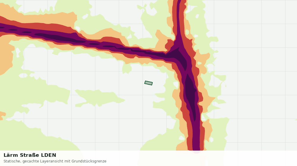 Statische Kartenansicht: Lärm Straße LDEN
