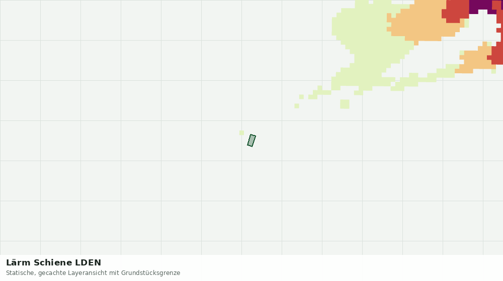 Statische Kartenansicht: Lärm Schiene LDEN