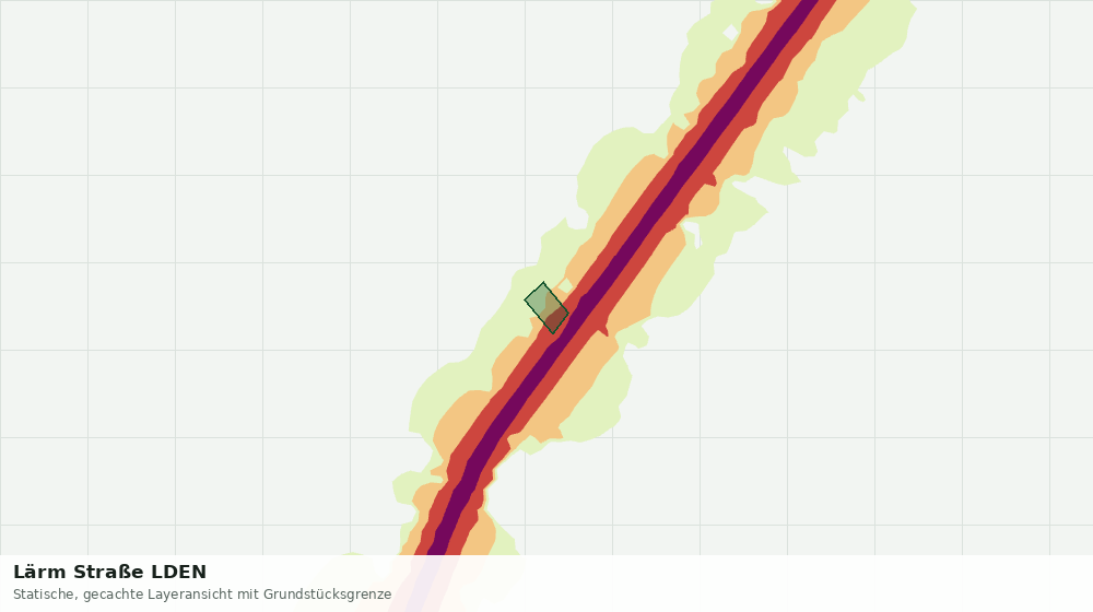Statische Kartenansicht: Lärm Straße LDEN