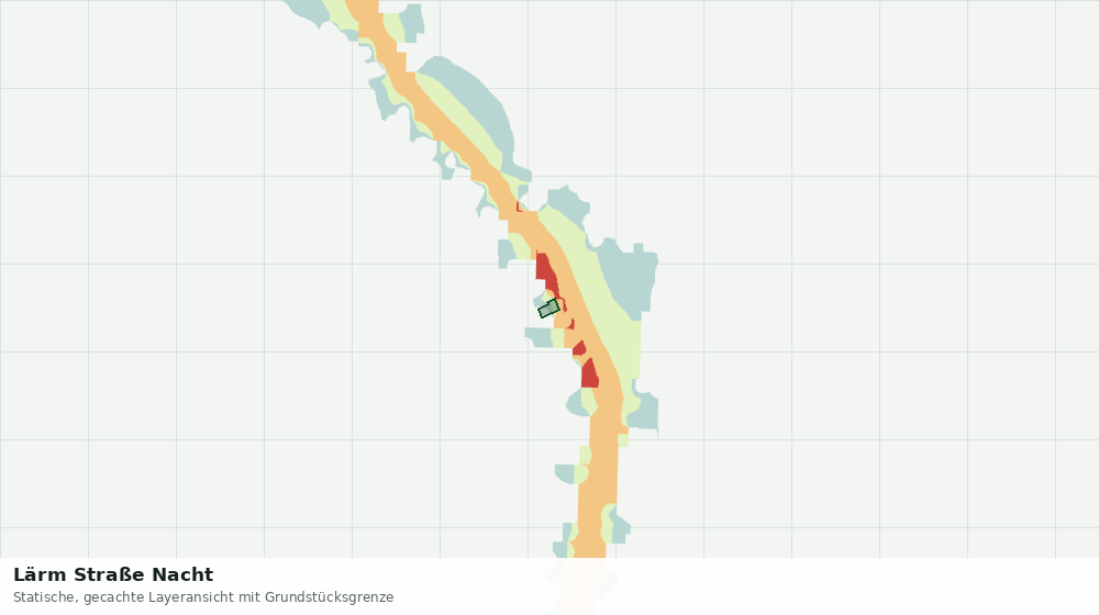 Statische Kartenansicht: Lärm Straße Nacht