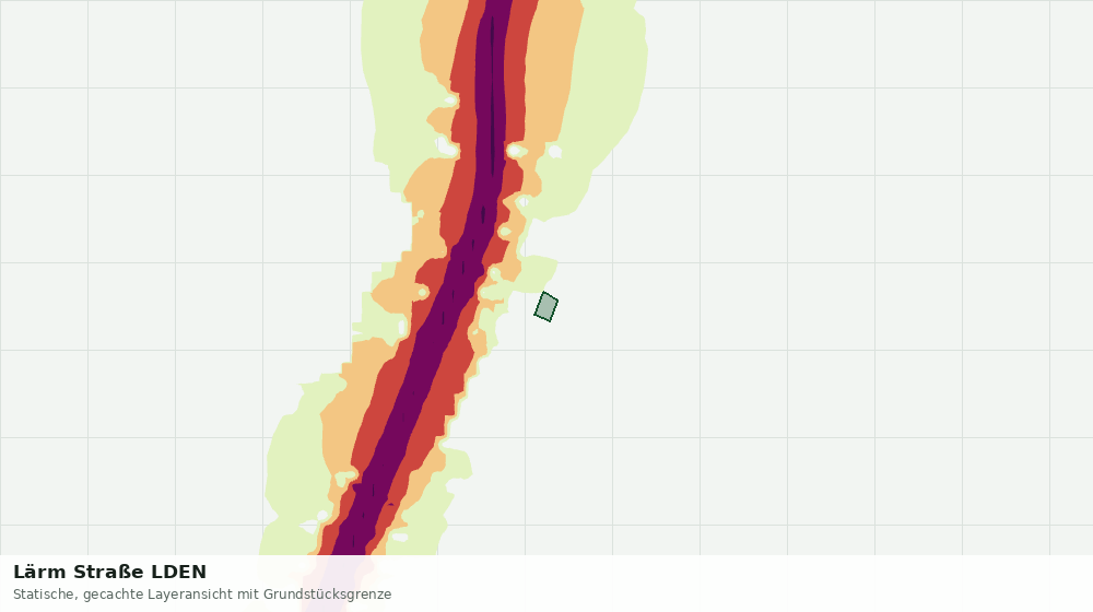 Statische Kartenansicht: Lärm Straße LDEN