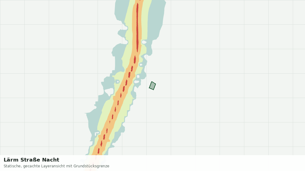 Statische Kartenansicht: Lärm Straße Nacht