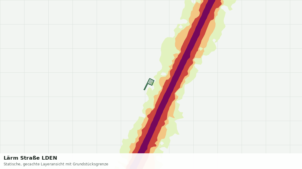 Statische Kartenansicht: Lärm Straße LDEN