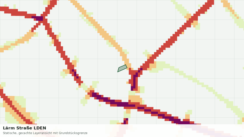Statische Kartenansicht: Lärm Straße LDEN