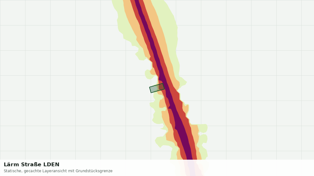 Statische Kartenansicht: Lärm Straße LDEN