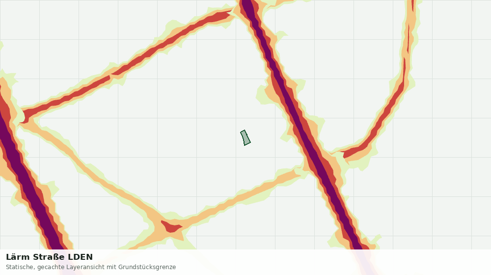 Statische Kartenansicht: Lärm Straße LDEN