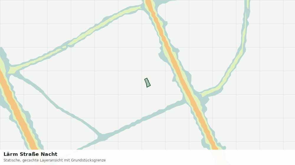 Statische Kartenansicht: Lärm Straße Nacht