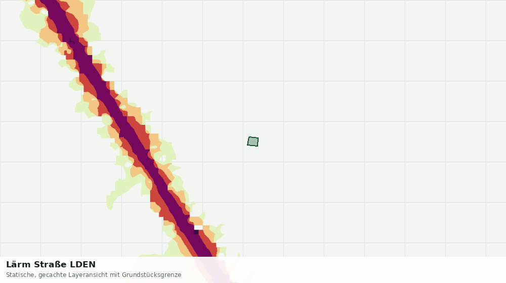 Statische Kartenansicht: Lärm Straße LDEN