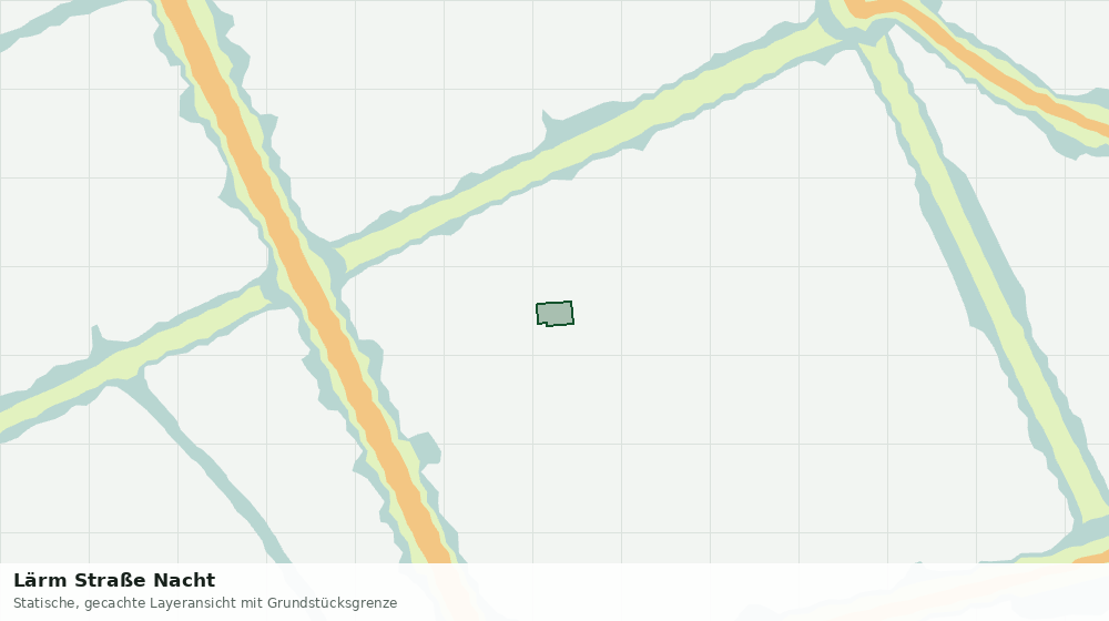 Statische Kartenansicht: Lärm Straße Nacht