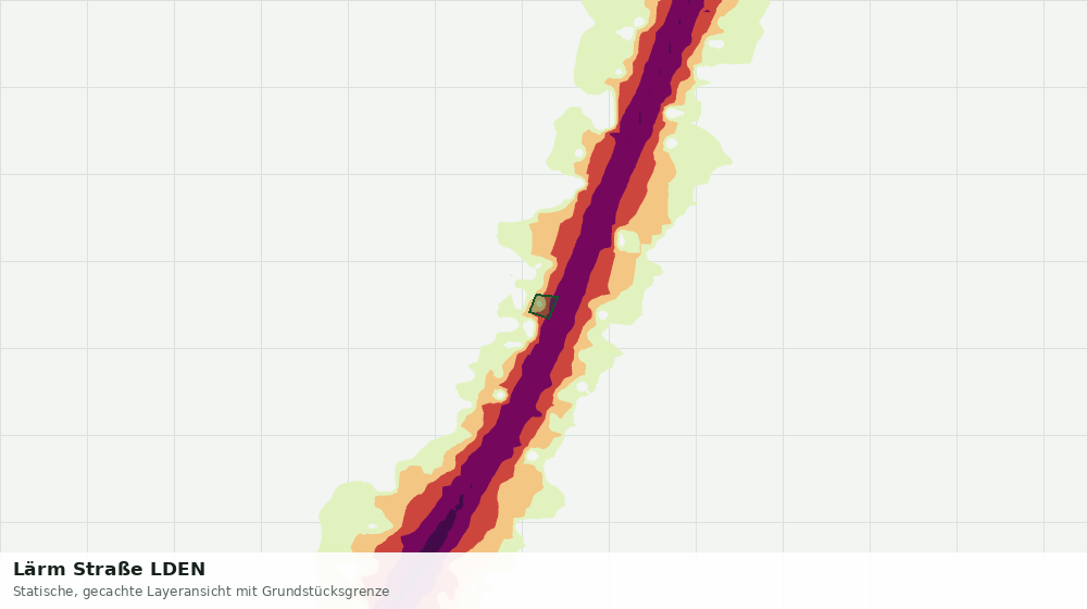 Statische Kartenansicht: Lärm Straße LDEN