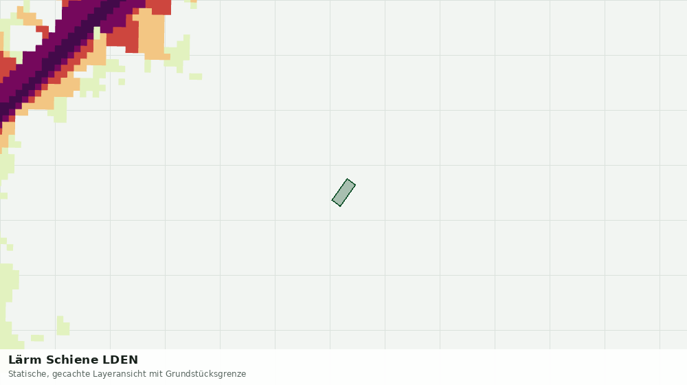 Statische Kartenansicht: Lärm Schiene LDEN