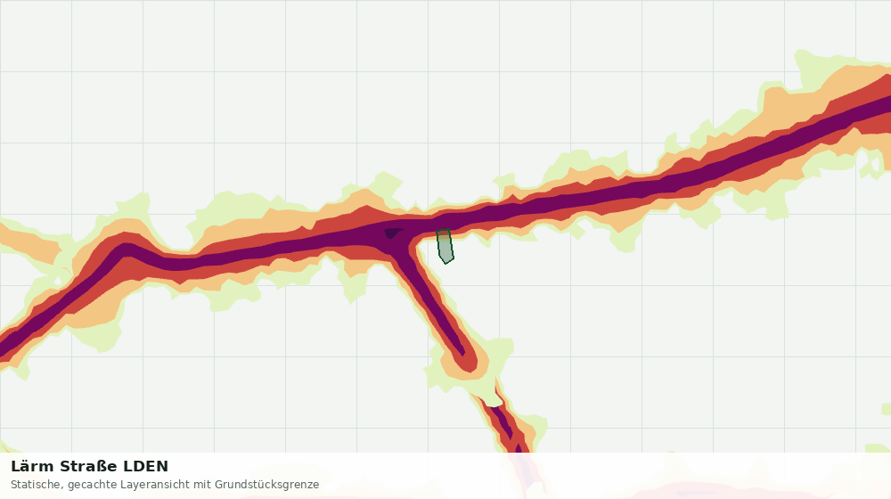 Statische Kartenansicht: Lärm Straße LDEN