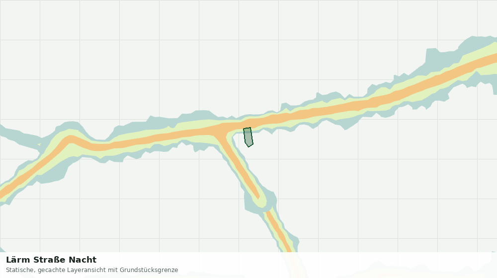 Statische Kartenansicht: Lärm Straße Nacht