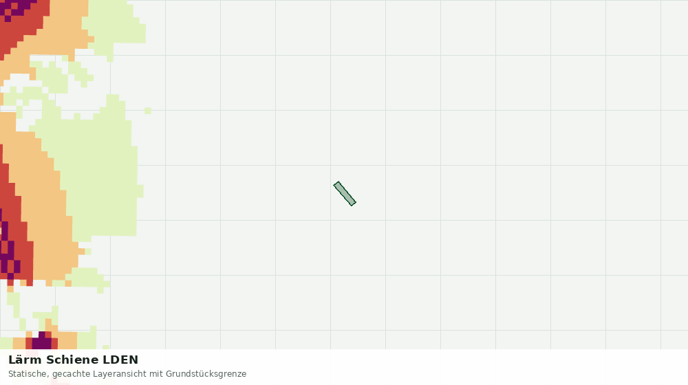 Statische Kartenansicht: Lärm Schiene LDEN