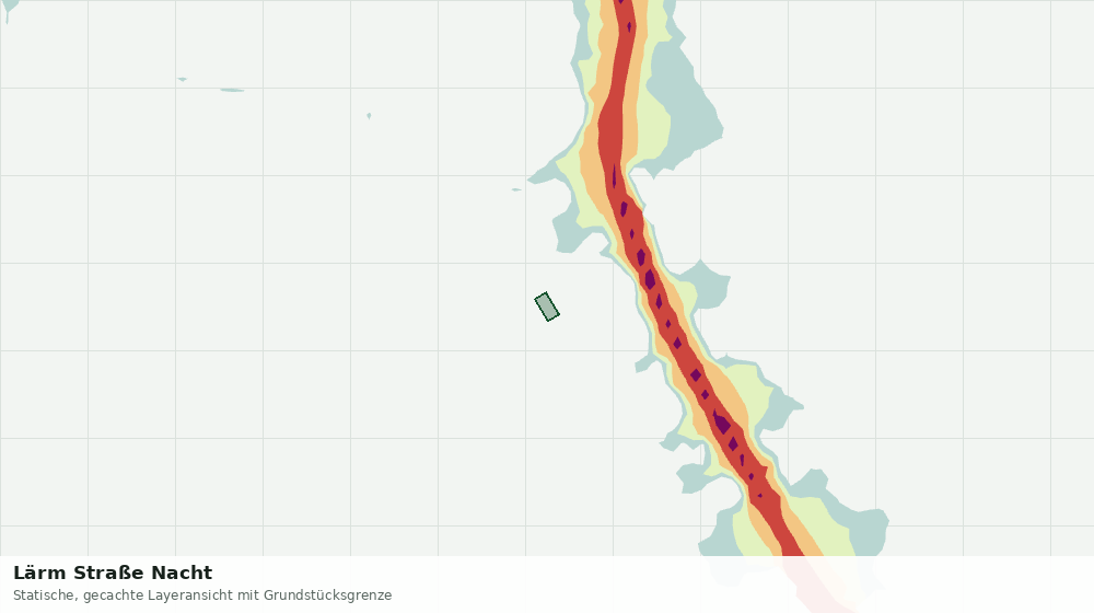 Statische Kartenansicht: Lärm Straße Nacht