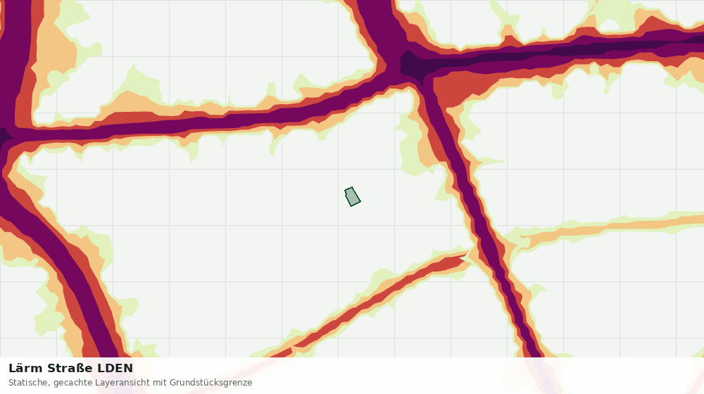 Statische Kartenansicht: Lärm Straße LDEN