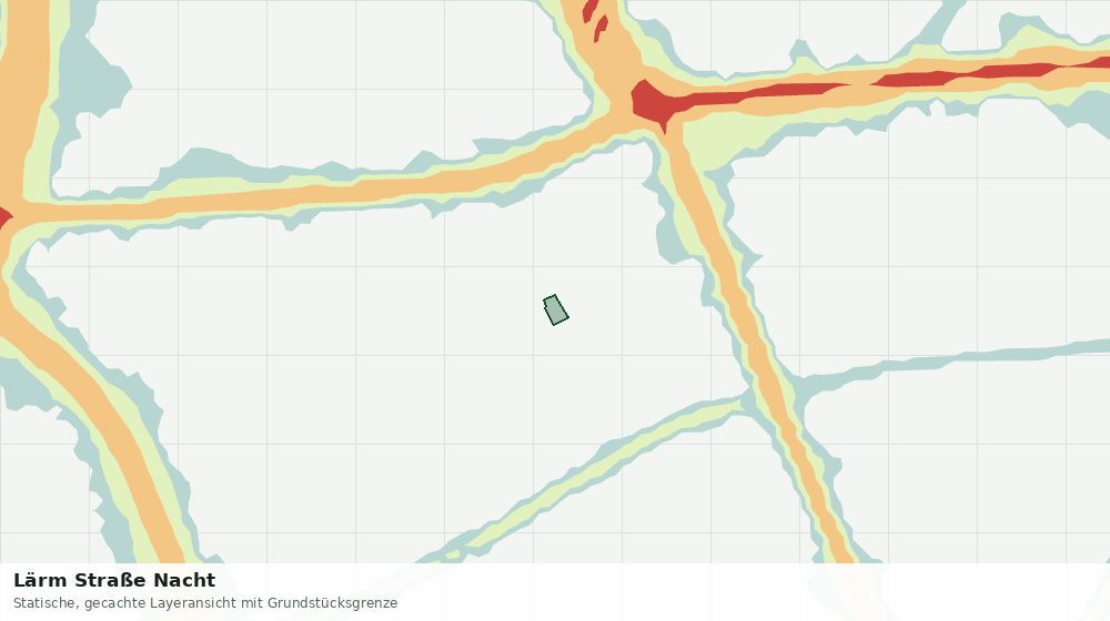 Statische Kartenansicht: Lärm Straße Nacht