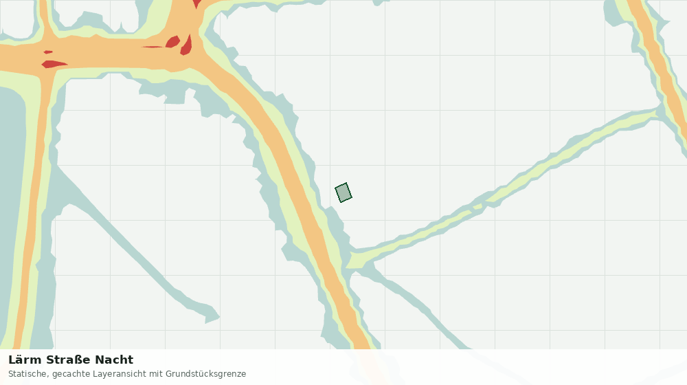 Statische Kartenansicht: Lärm Straße Nacht