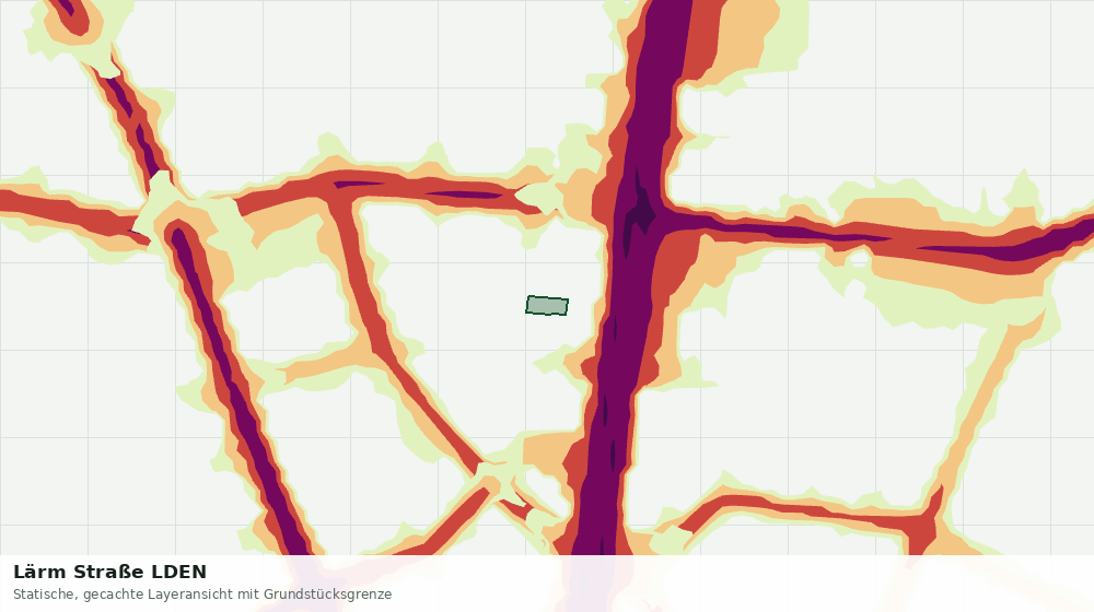 Statische Kartenansicht: Lärm Straße LDEN