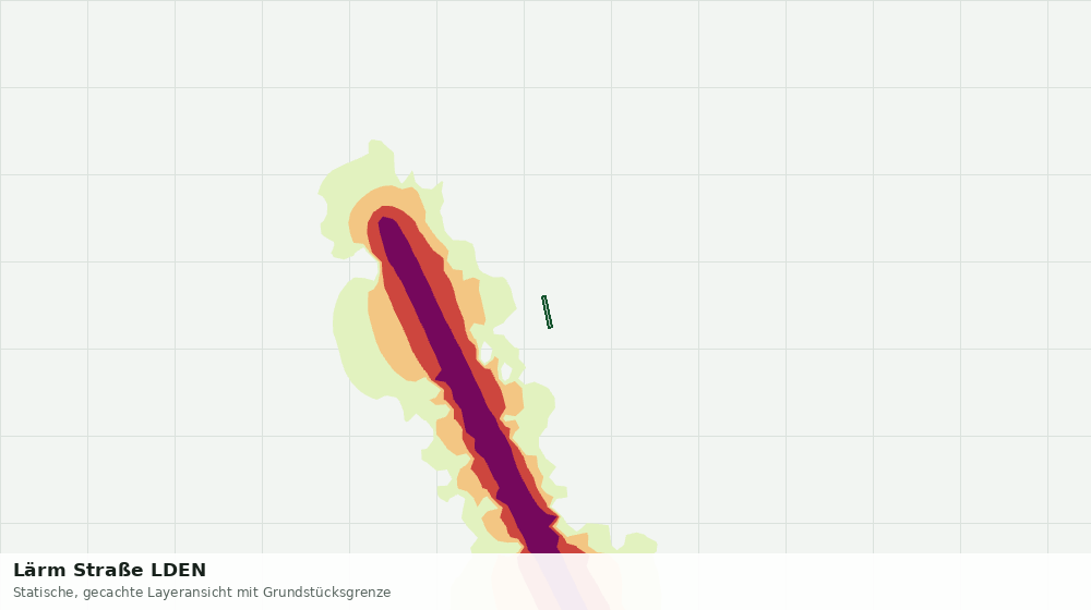 Statische Kartenansicht: Lärm Straße LDEN