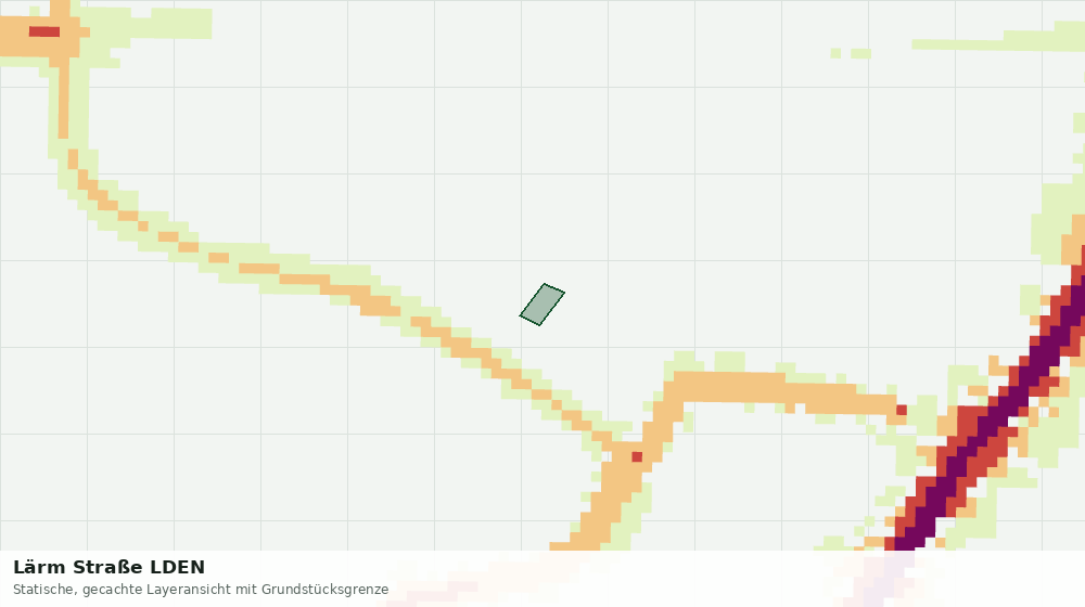 Statische Kartenansicht: Lärm Straße LDEN