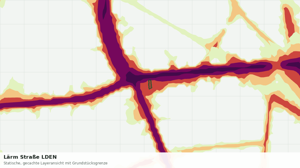 Statische Kartenansicht: Lärm Straße LDEN