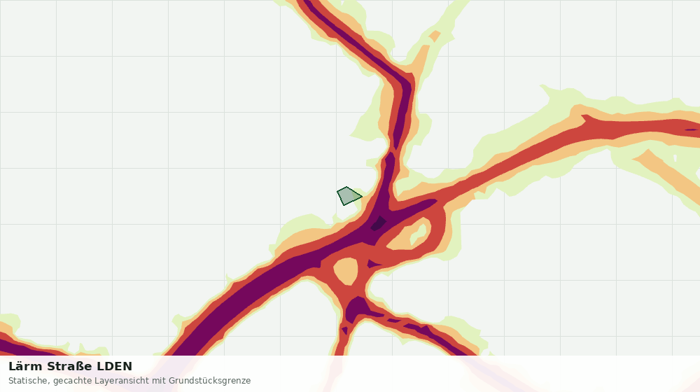 Statische Kartenansicht: Lärm Straße LDEN