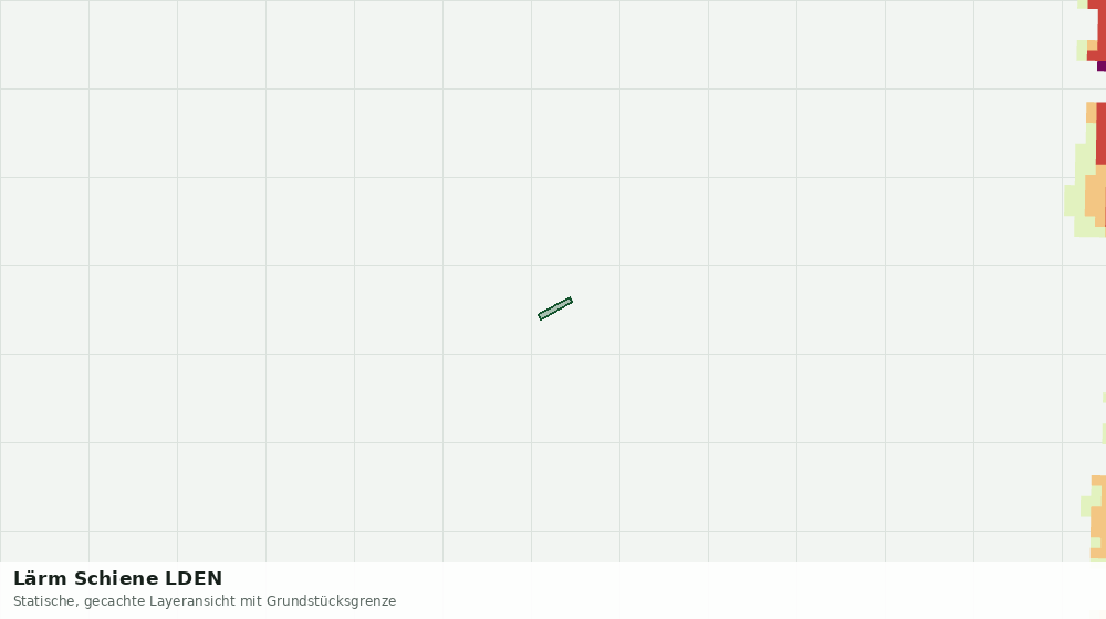 Statische Kartenansicht: Lärm Schiene LDEN