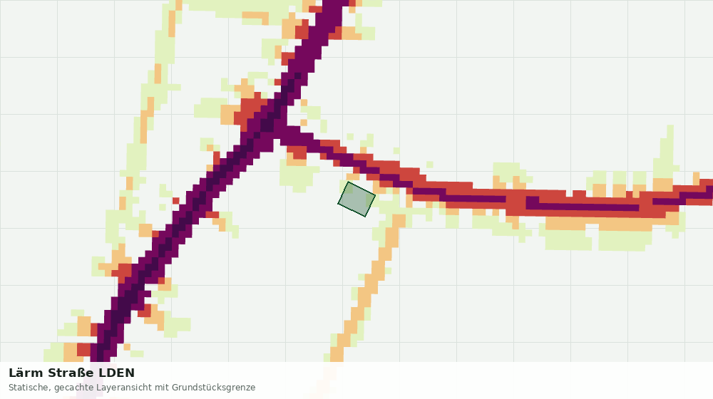 Statische Kartenansicht: Lärm Straße LDEN
