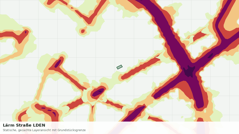 Statische Kartenansicht: Lärm Straße LDEN